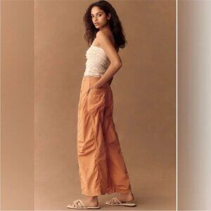 Pilcro by Anthropologie Parachute Curve Barrel Pants - Orange